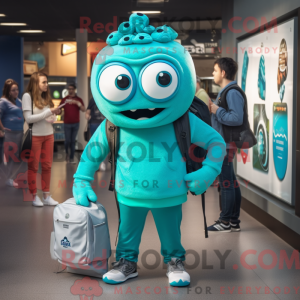 Turquoise Cyclops mascot...