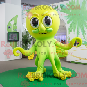 Postava maskota Lime Green...