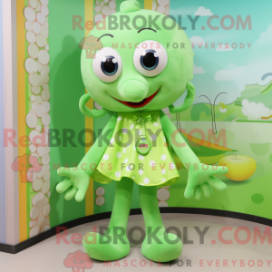 Postava maskota Lime Green...