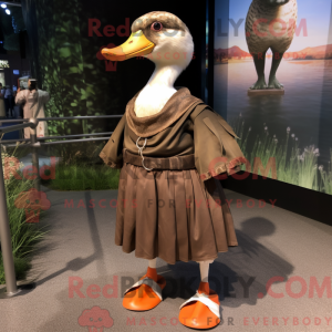 Brungæss maskotdraktfigur...