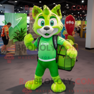 Postava maskota Lime Green...