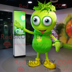 Lime Green Cyclops maskot...