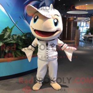 Cream Swordfish mascot...