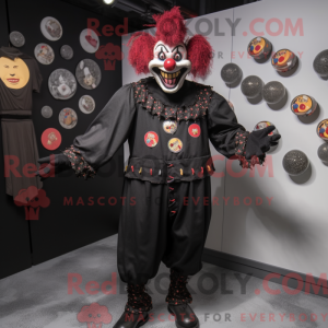 Black Evil Clown mascot...
