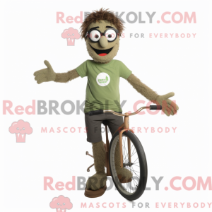 Oliven Unicyclist maskot...