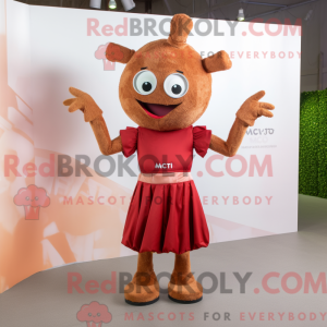 Rust Acrobat mascot costume...