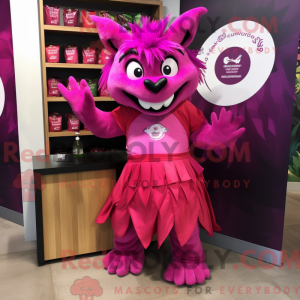 Magenta Chupacabra mascot...