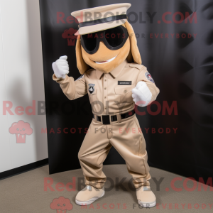 Beige Commando mascot...