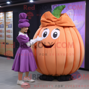 Peach Eggplant mascot...