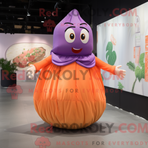 Peach Eggplant mascot...