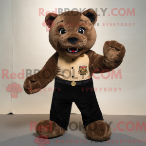 Brown Panther mascot...