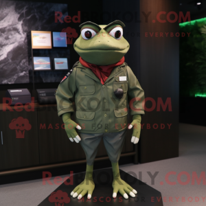Figura de máscara de sapo...