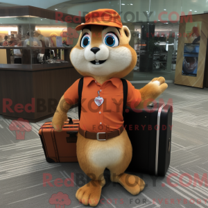 Orange Chipmunk mascot...