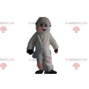 Mascotte witte Yeti. Wit Yeti-kostuum