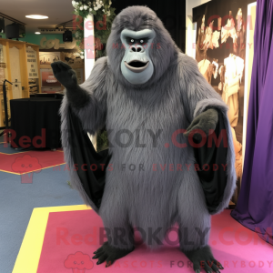 Gray Gorilla mascot costume...