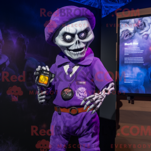 Purple Graveyard mascot...