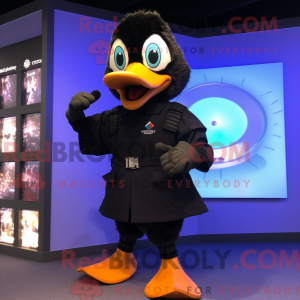 Black Geese mascot costume...
