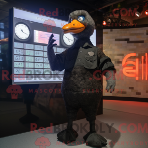 Black Geese mascot costume...