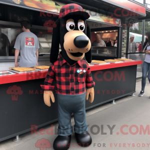 Sort Hot Dogs maskot...