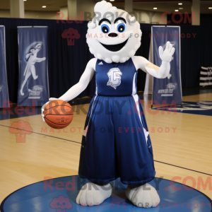 Navy Basketball Ball maskot...