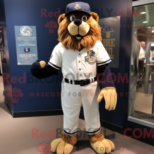 Navy Lion maskotdraktfigur...