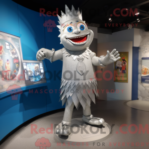 Silver King maskot kostume...