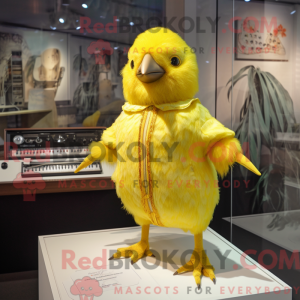 Lemon Yellow Quail mascot...