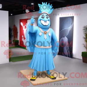 Sky Blue Chief mascot...