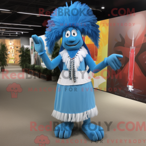 Postava maskota Sky Blue...