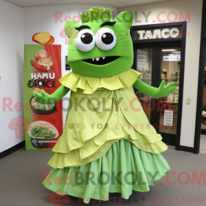 Lime Green Nachos mascot...