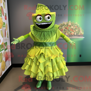 Lime Green Nachos mascot...