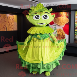 Lime Green Nachos mascot...