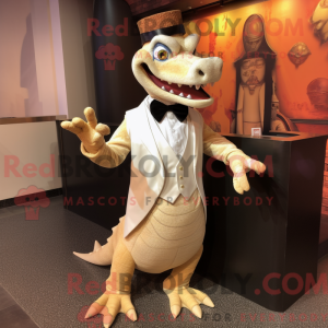 Tan Dragon Maskottchen...