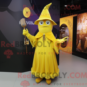 Yellow Witch mascot costume...