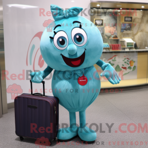 Turquoise Cherry mascot...