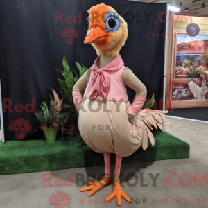 Peach Pheasant mascot...