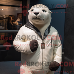 White Sea Lion mascot...