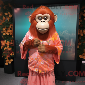 Peach Orangutan mascot...