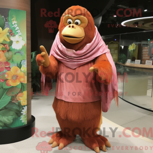 Peach Orangutan mascot...