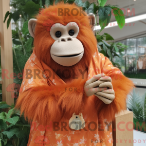 Peach Orangutan mascot...
