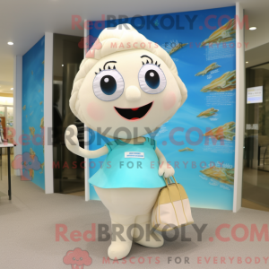Cream Mermaid mascot...