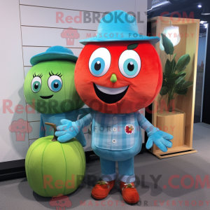 Postava maskota Cyan Tomato...