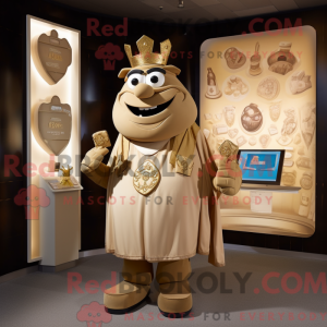 Maskottchenkostüm Tan King...