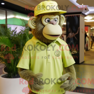 Postava maskota Lime Green...