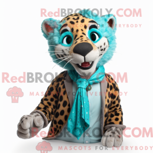 Turquoise Cheetah mascot...