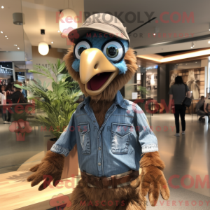 Brun Archaeopteryx maskot...