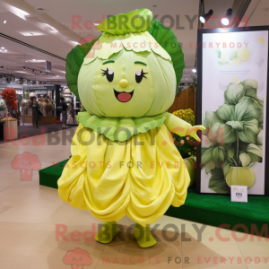 Lemon Yellow Cabbage mascot...