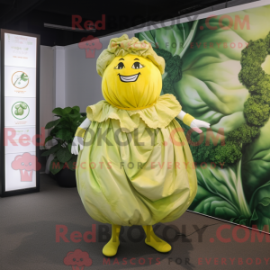 Lemon Yellow Cabbage mascot...