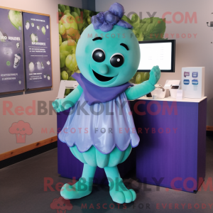 Cyan Grape Maskottchen...