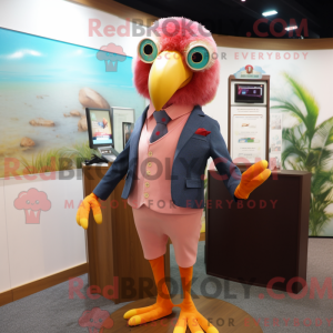 Peach Parrot mascot costume...